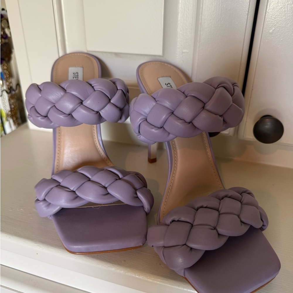 Steve Madden Women's Lavender Braided Heels